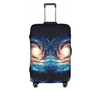 Universe Milky Way Galaxy Print - Funda decorativa para maleta, lavable, con cremallera oculta, protector de equipaje de viaje, White, L
