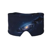 Universe Milky Way - Máscara para dormir cómoda con estampado de galaxia, máscara para ojos y oídos, ajustable, transpirable, esencial para dormir