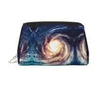 Universe Milky Way - Neceser de maquillaje portátil con divisor, diseño de galaxia, Gold, One Size