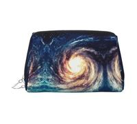 Universe Milky Way - Neceser de maquillaje portátil con divisor, diseño de galaxia, Silver, One Size