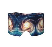 Universe Milky Way - Orejeras opacas con estampado de galaxia para dormir o dormir para la siesta de viaje, para casa y oficina