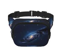 Universe Milky Way - Riñonera con extensor para hombres y mujeres, riñonera con bolsillos con cremallera, Negro -, Talla única