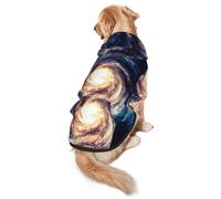 Universe Milky Way - Sudadera con capucha para perro, diseño de galaxia, cálida, suave y transpirable, para perros medianos a grandes, diseño fácil de llevar, para invierno y otoño
