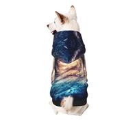 Universe Milky Way - Sudadera con capucha para perros pequeños, cálida, suave y transpirable, fácil de llevar para invierno y otoño
