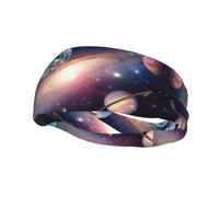 Universe Planet - Diadema deportiva para hombre y mujer, para correr, fitness, yoga, ciclismo, absorbe el sudor, antideslizante