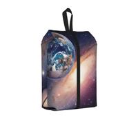 Universe Planet Print - Bolsas de viaje duraderas para zapatos para almacenamiento y embalaje, bolsa impermeable para zapatos con cremallera suave, 1 unidad, Talla única, Cierre de cremallera, con una