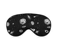 Universe with UFO Galaxy Eye Mask con correa ajustable para hombres y mujeres Night Sleeping Travel Siesta