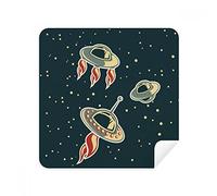 Universe y Alien UFO - Juego de 2 gafas de limpieza para limpiar la pantalla del teléfono y gamuza