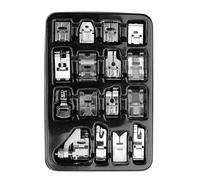 Universel Kit Pieds Presseurs Multifonctionnel Métal Machine, Machines Domestiques Modernes Embouts Zips Ourlets Kit (16)