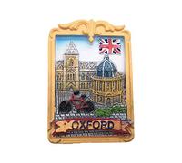 Universidad de Oxford 3D Reino Unido Imán de refrigerador Recuerdos turísticos Hecho a Mano Resina Artesanía Magneticos Decoración de la Cocina del hogar Colección de imanes de Nevera Regalo