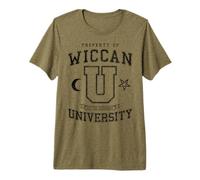 Universidad de Wiccan Hex The Patriarchy Vintage Witch Varsity Camiseta Premium