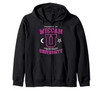 Universidad de Wiccan Hex The Patriarchy Vintage Witch Varsity Sudadera con Capucha