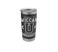 Universidad de Wiccan Hex The Patriarchy Vintage Witch Varsity Vaso térmico de acero inoxidable de doble pared