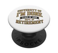Universidad jubilada de Clase 2025 He Terminado PopSockets PopGrip Adhesivo
