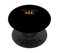 Universidad universitaria: Color Dorado como en una película PopSockets PopGrip Adhesivo