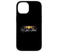 Universidad Varsity-Gold Moon Phase Heart - Lo superaré. Carcasa para iPhone 14