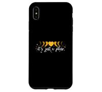 Universidad Varsity-Gold Moon Phase Heart - Lo superaré. Carcasa para iPhone XS Max