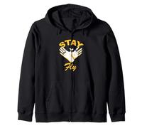 Universidad Varsity-Gold Stay Fly University Varsity-Gold Sudadera con Capucha