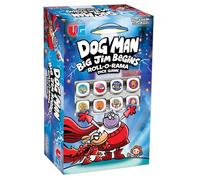 University Games Dog Man: Big Jim Begins - Juego de dados de ritmo rápido, juego de mesa familiar a partir de 6 años, 2-4 jugadores, azul y rojo
