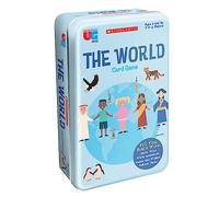 University Games Scholastic The World - Juego de cartas de lata | 2-4 jugadores