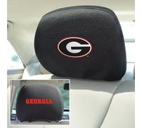 University of Georgia Embroidered Head Rest Cover Set - 2 Pieces