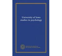 University of Iowa studies in psychology