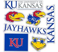 University of Kansas - Adhesivo de vinilo para portátil (tipo 2 hojas)
