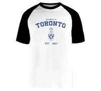 University of Toronto Camiseta De Béisbol Unisex Blanca De Manga Corta