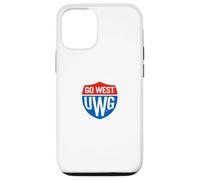 University of West Georgia UWG Wolves Go West Shield Logo Carcasa para iPhone 12/12 Pro