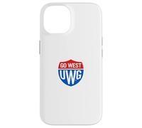 University of West Georgia UWG Wolves Go West Shield Logo Carcasa para iPhone 14