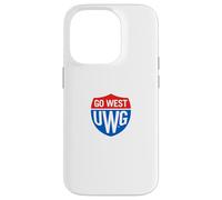 University of West Georgia UWG Wolves Go West Shield Logo Carcasa para iPhone 14 Pro