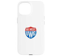 University of West Georgia UWG Wolves Go West Shield Logo Carcasa para iPhone 15