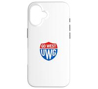 University of West Georgia UWG Wolves Go West Shield Logo Carcasa para iPhone 16