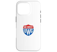 University of West Georgia UWG Wolves Go West Shield Logo Carcasa para iPhone 16 Pro