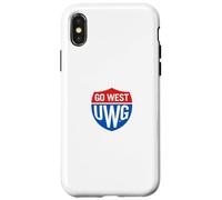 University of West Georgia UWG Wolves Go West Shield Logo Carcasa para iPhone X/XS