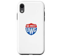 University of West Georgia UWG Wolves Go West Shield Logo Carcasa para iPhone XR