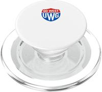 University of West Georgia UWG Wolves Go West Shield Logo PopSockets PopGrip para MagSafe