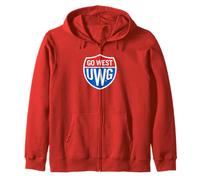 University of West Georgia UWG Wolves Go West Shield Logo Sudadera con Capucha