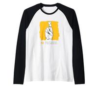 University Varsity-Gold Color No Promises Yellow Camiseta Manga Raglan