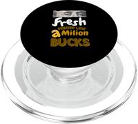 University Varsity-Gold Fresh Like A Million Dollar PopSockets PopGrip para MagSafe