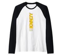University Varsity-Gold LEALTY Over Everything Yellow Camiseta Manga Raglan