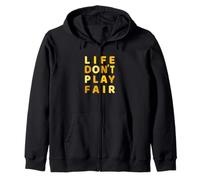 University Varsity-Gold Life Don't Play Fair Varsity-Gold Sudadera con Capucha