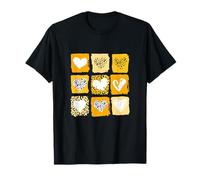 University Varsity-Gold Wild Hearts Amarillo Gráfico Camiseta