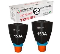 universo cartuccia - 153A W1530A Kit 2 Tóner de 2500 Páginas, Compatible con HP Tank Impresora 1504 1504w 2504 2504dw 1604 1604w 2604 2604dw 2604sdw 2606 2606dw