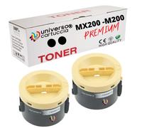 universo cartuccia® 2 tóner compatible MX200 M200 de repuesto para Epson WorkForce BL-AL-M200 serie, WorkForce AL-MX200 serie, WorkForce AL-M200DN (2 tóneres BK)