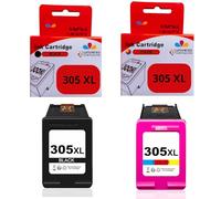 universo cartuccia - 305 XL cartuchos de tinta bk+color compatibles con HP 305 305XL para DeskJet 2720 2710 2700 2724 2720 Plus 4120 4130 4100 Envy 6020 6032 6022 600 6010 Pro 6 400 cm