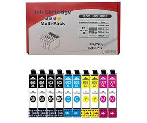 universo cartuccia® Cartuchos 603XL T603xl compatibles con Epson XP-2100 XP-2150 XP-3100 XP-3105 XP-4100 XP-4150 Workforce WF-2810 WF-2820 WF-2840 WF-2870 (juego de 10 unidades)