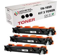 Universo Cartuccia® Tóner compatible para Brother TN1050 TN-1050 Cartuchos de tóner para DCP-1612W 1510 1512 1610W para MFC-1910W 1810 para HL-1210W 1212W 1110 1112 (3 TN1050)