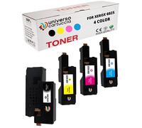 Universo Cartuccia® Tóner compatible para Xerox Phaser 6020 6022 WorkCentre 6025 6027 6028 impresoras, rendimiento elevado 2000 y 1000 páginas (kit de 4 colores)