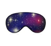 Universo con galaxias y estrellas antifaz para dormir con los ojos vendados y correa ajustable para dormir y viajar